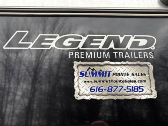 New 2025 LEGEND TRAILER 8X23 DVN ALUMINUM ENCLOSED TRAILER ADDED HEIGHT RAMP DOOR PKG