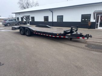 New 2025 Iron Bull ETB 8.5x22 14K Equipment Trailer Rampage Ramps