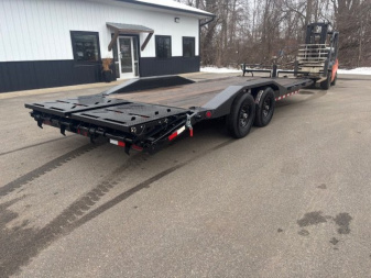 New 2025 Iron Bull ETB 8.5x22 14K Equipment Trailer Rampage Ramps