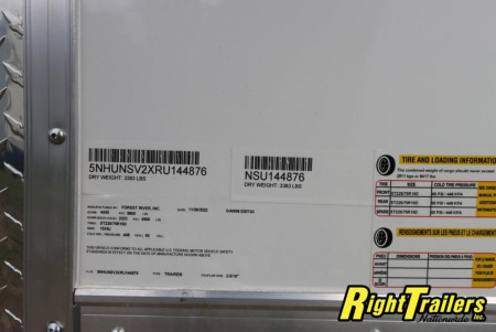 New 8.5x20 Continental Cargo Trailer
