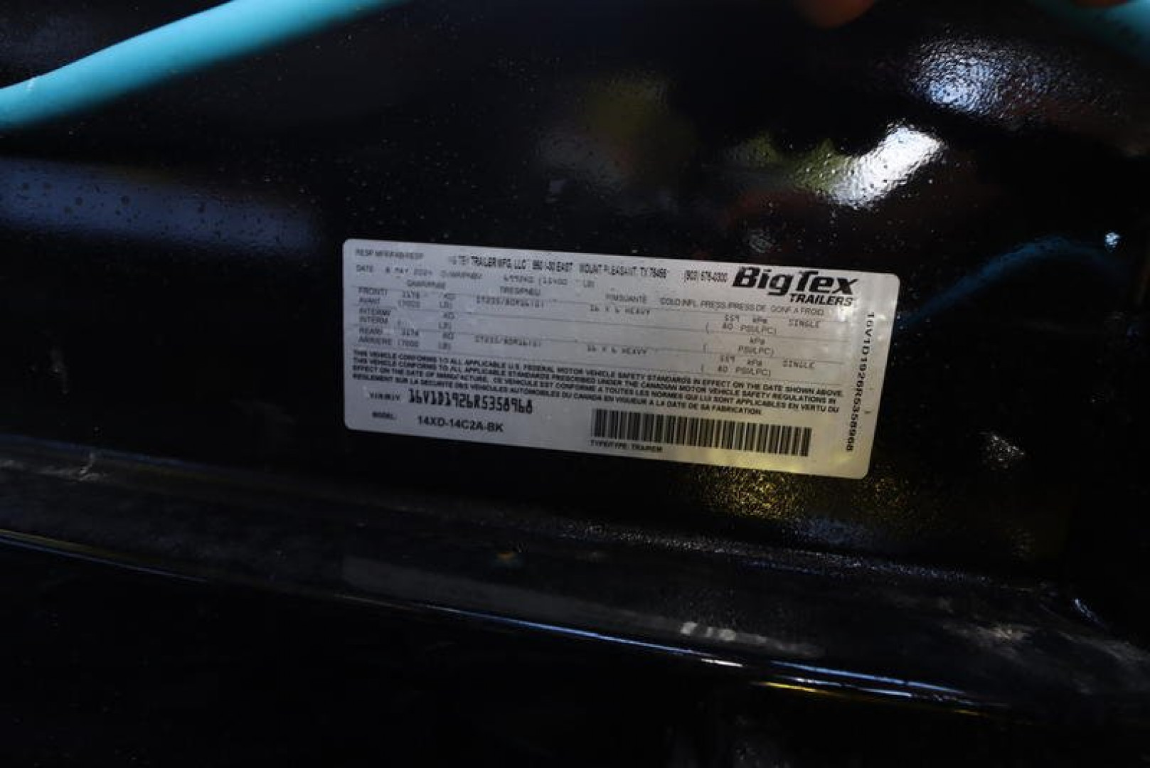 New 2024 7x14 Big Tex Dump Trailer 14XD-14C2A-BK