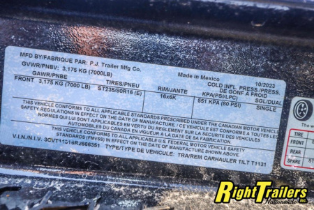 New 7X13 PJ CAR HAULER