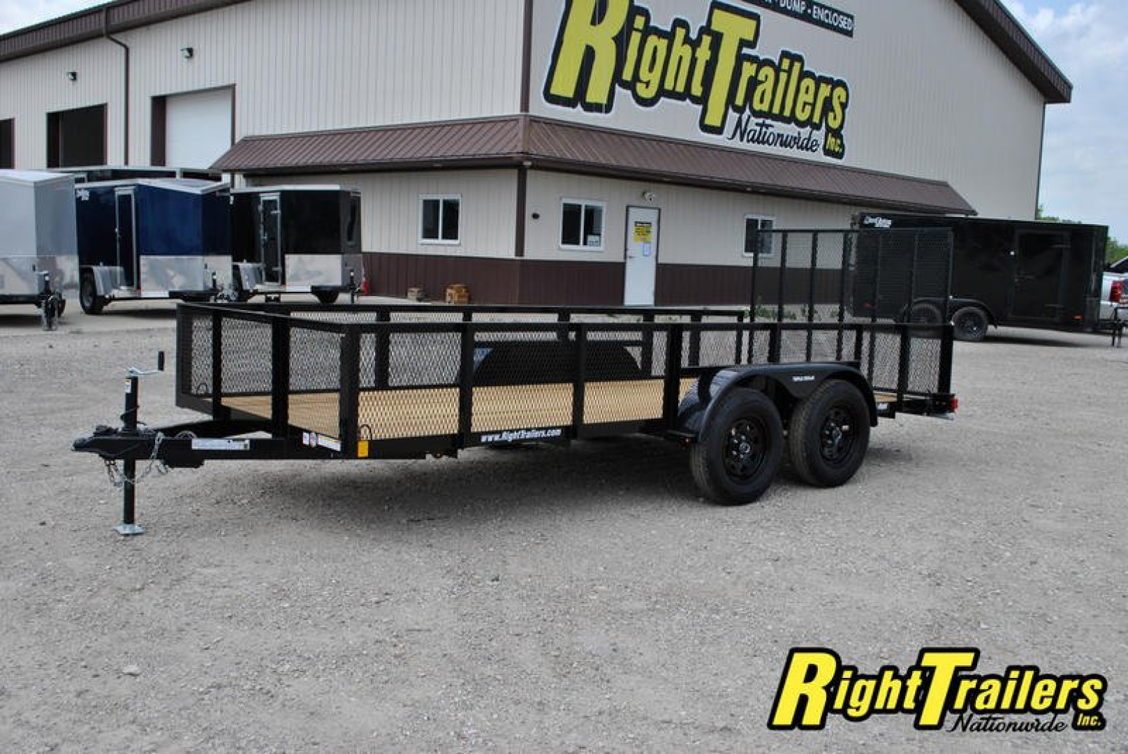 New 2024 6X16 Red Hot Utility Trailer