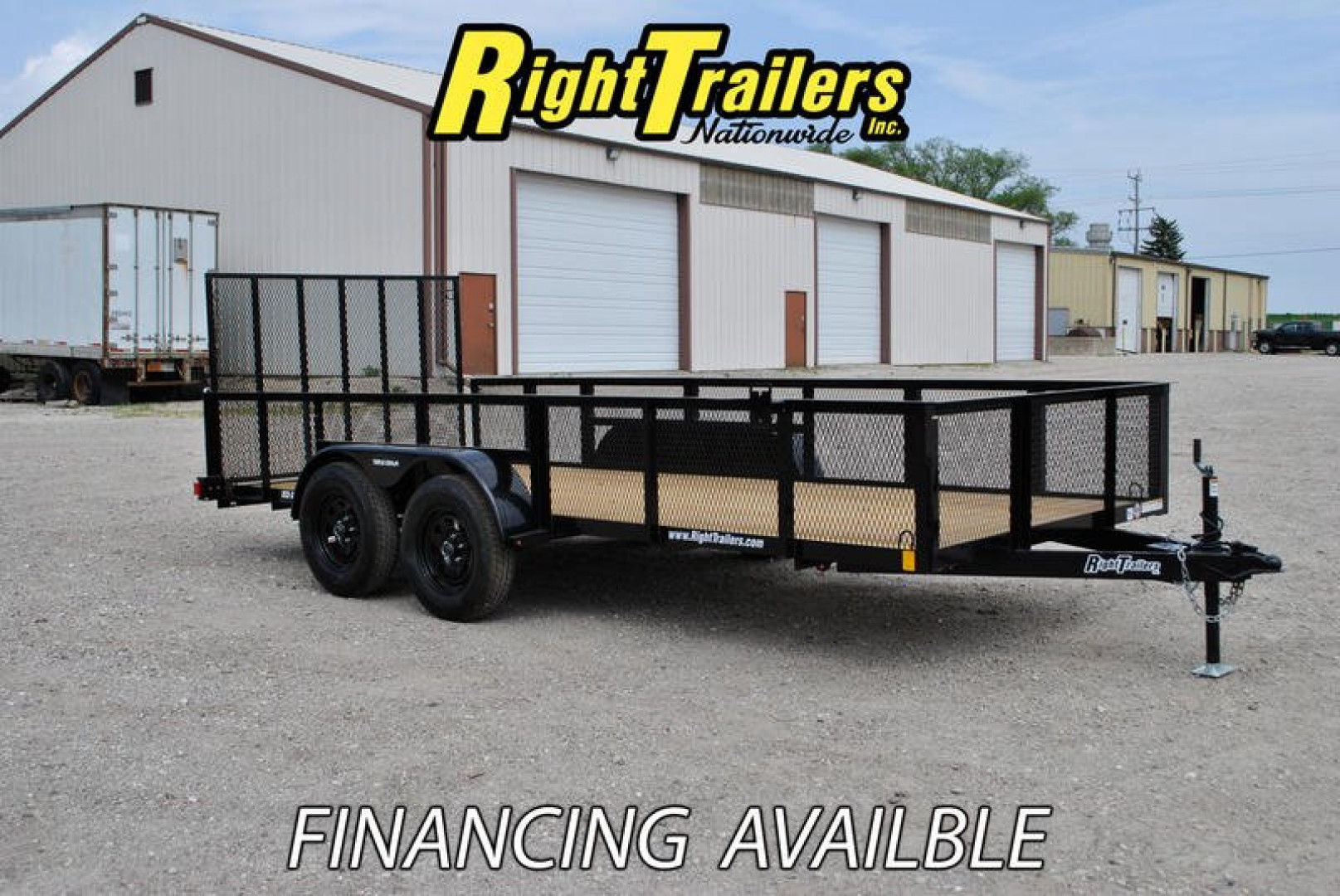New 2024 6X16 Red Hot Utility Trailer