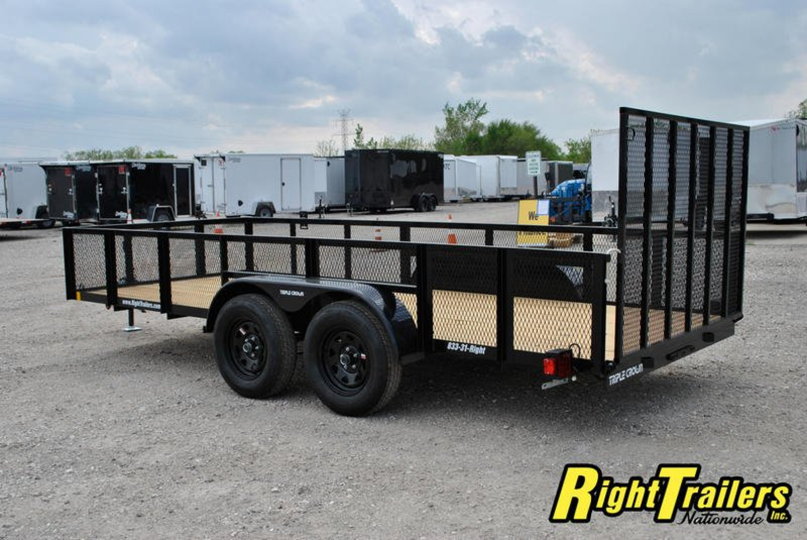 New 2024 6X16 Red Hot Utility Trailer