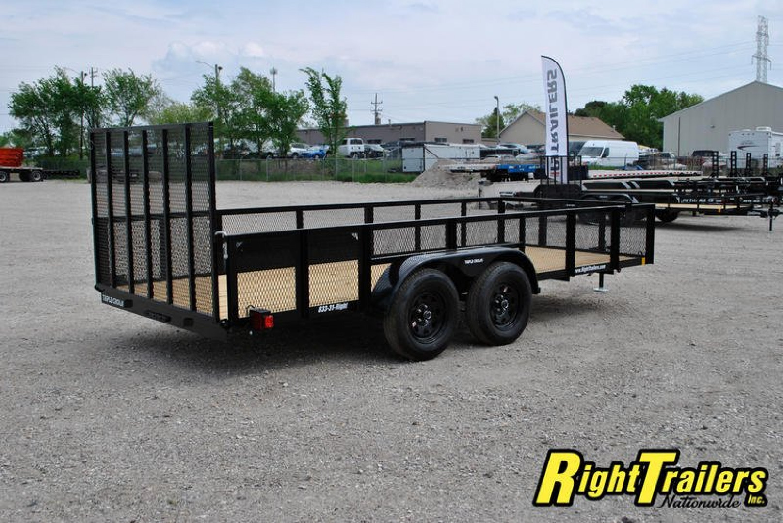 New 2024 6X16 Red Hot Utility Trailer