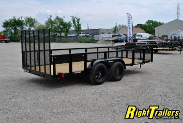 New 2024 6X16 Red Hot Utility Trailer