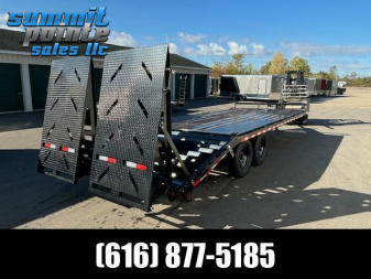 New 2024 Iron Bull Trailers 8.5x22 Deckover 14K Rampage Ramps  Equipment Trailer