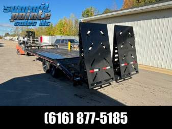 New 2024 Iron Bull Trailers 8.5x22 Deckover 14K Rampage Ramps  Equipment Trailer