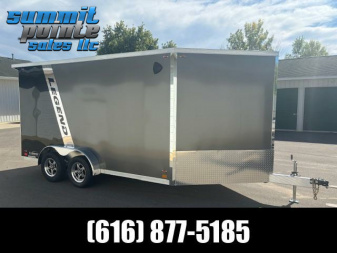 New 2025 Legend Trailers 7.5X19ETA35 All Aluminum  Snowmobile/ATV Trailer