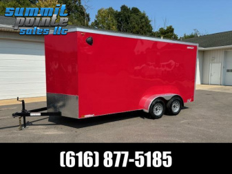 New 2025 Legend Trailers Cyclone 7x18 V-Nose Ramp Door Extra Height  Cargo / Enclosed Trailer