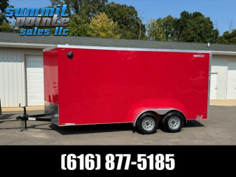 New 2025 Legend Trailers Cyclone 7x18 V-Nose Ramp Door Extra Height  Cargo / Enclosed Trailer