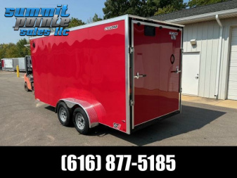 New 2025 Legend Trailers Cyclone 7x18 V-Nose Ramp Door Extra Height  Cargo / Enclosed Trailer
