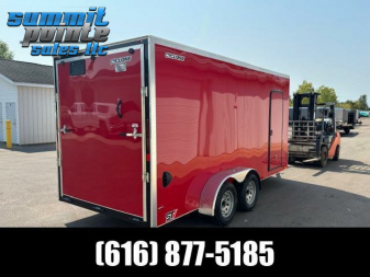 New 2025 Legend Trailers Cyclone 7x18 V-Nose Ramp Door Extra Height  Cargo / Enclosed Trailer
