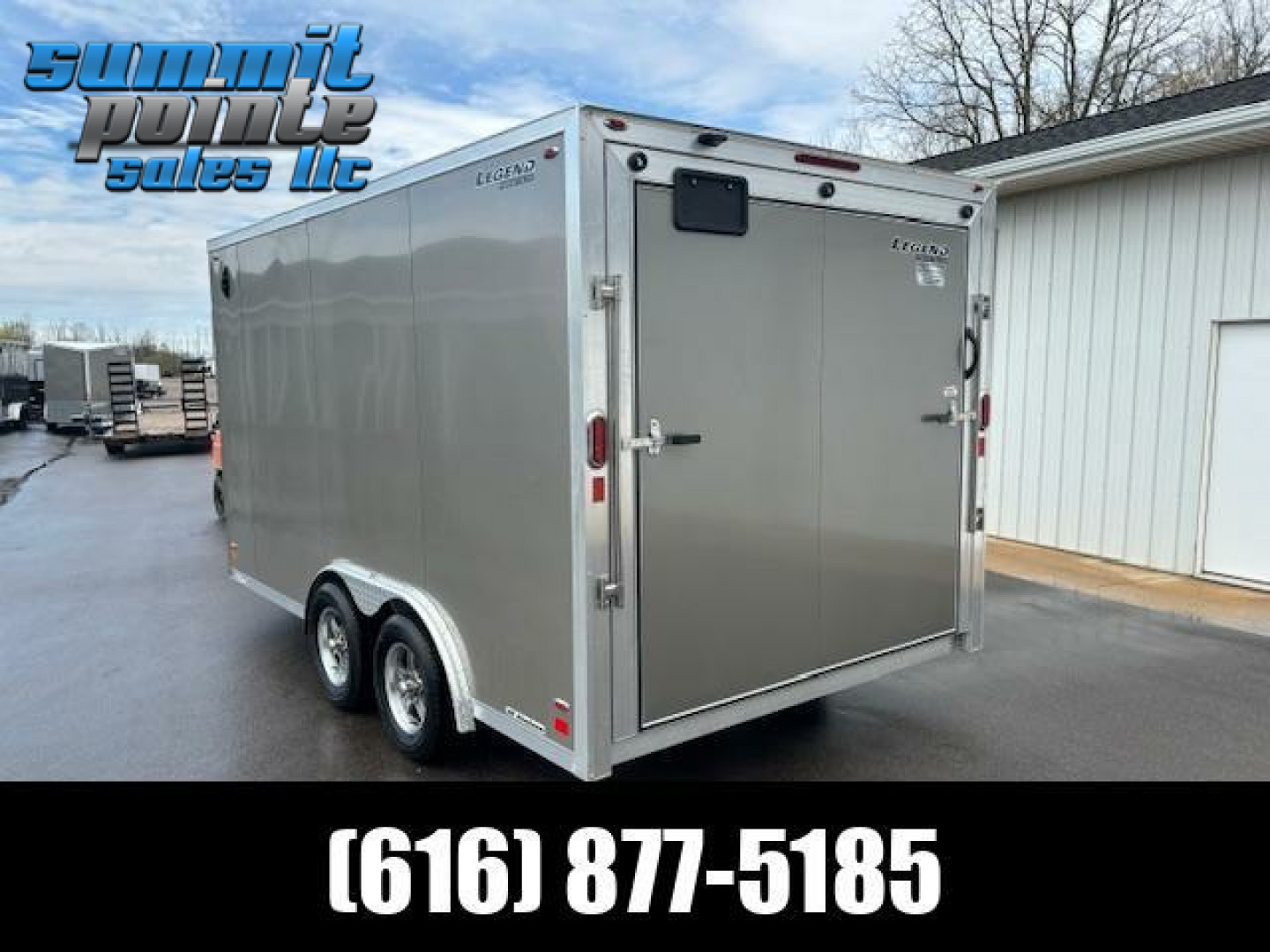 New 2024 Legend Trailers 8X17FTVTA Aluminum Enclosed Trailer Ramp door Extra Height  Cargo / Enclosed Trailer