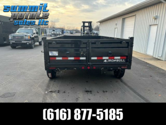 New 2024 Iron Bull Trailers 7x14 14K Scissor Lift  Dump Trailer