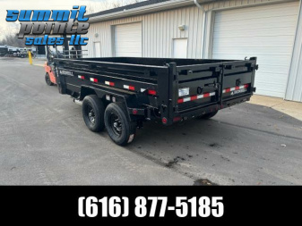 New 2024 Iron Bull Trailers 7x14 14K Scissor Lift  Dump Trailer