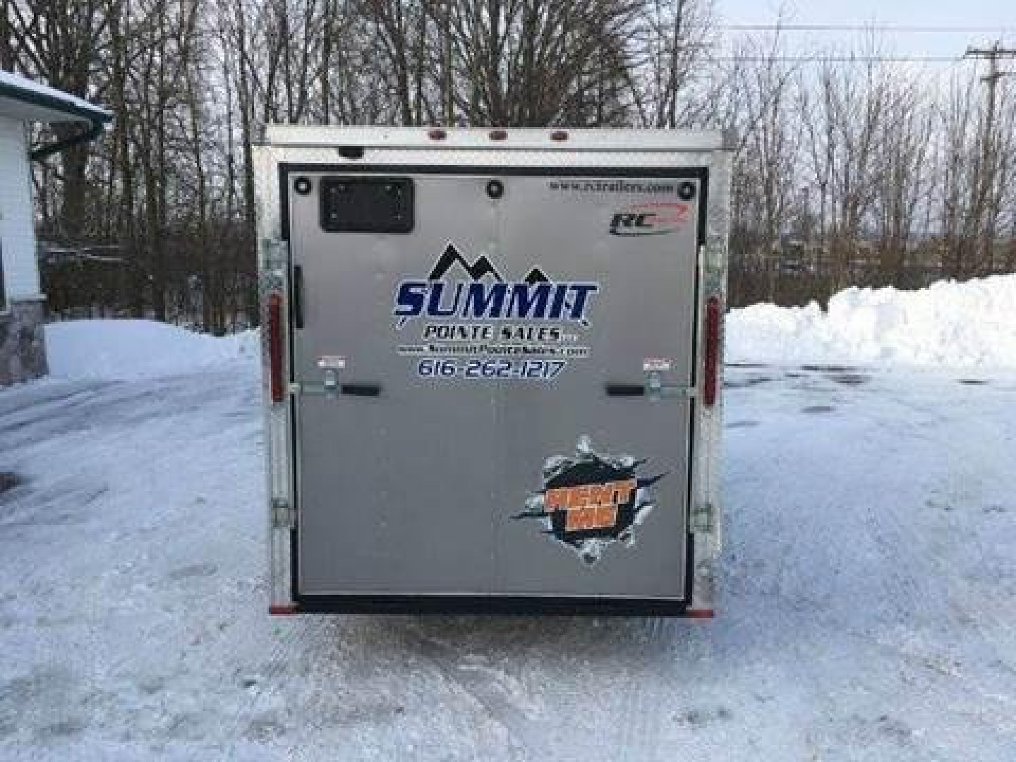 Used 2013 Royal Cargo ENCLOSED RENTAL TRAILER 6X12 V NOSE RAMP DOOR