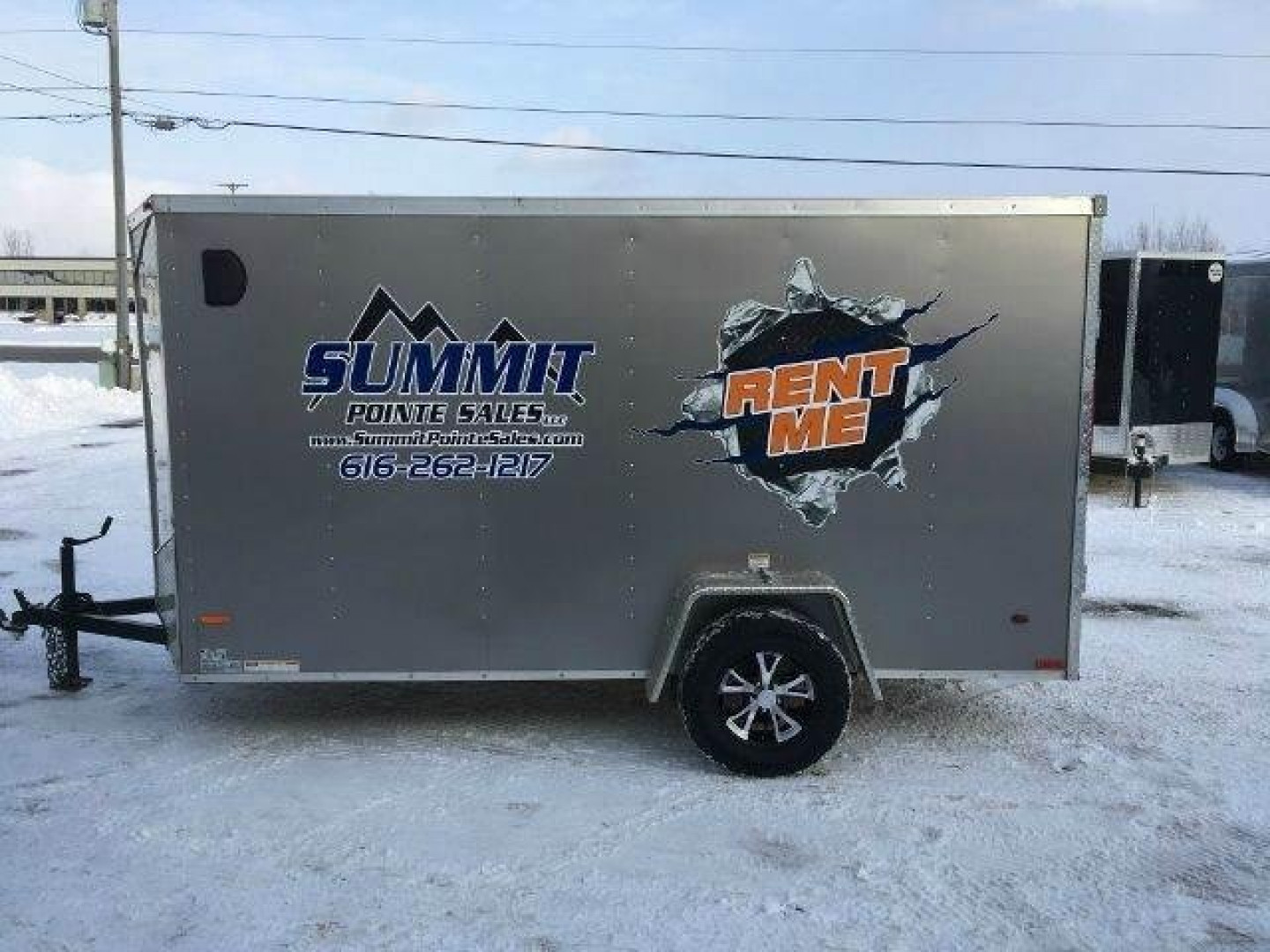 Used 2013 Royal Cargo ENCLOSED RENTAL TRAILER 6X12 V NOSE RAMP DOOR