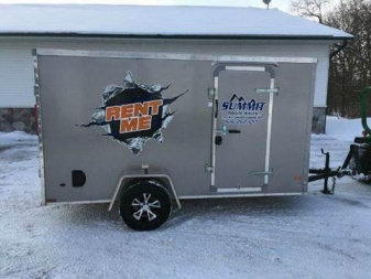 Used 2013 Royal Cargo ENCLOSED RENTAL TRAILER 6X12 V NOSE RAMP DOOR