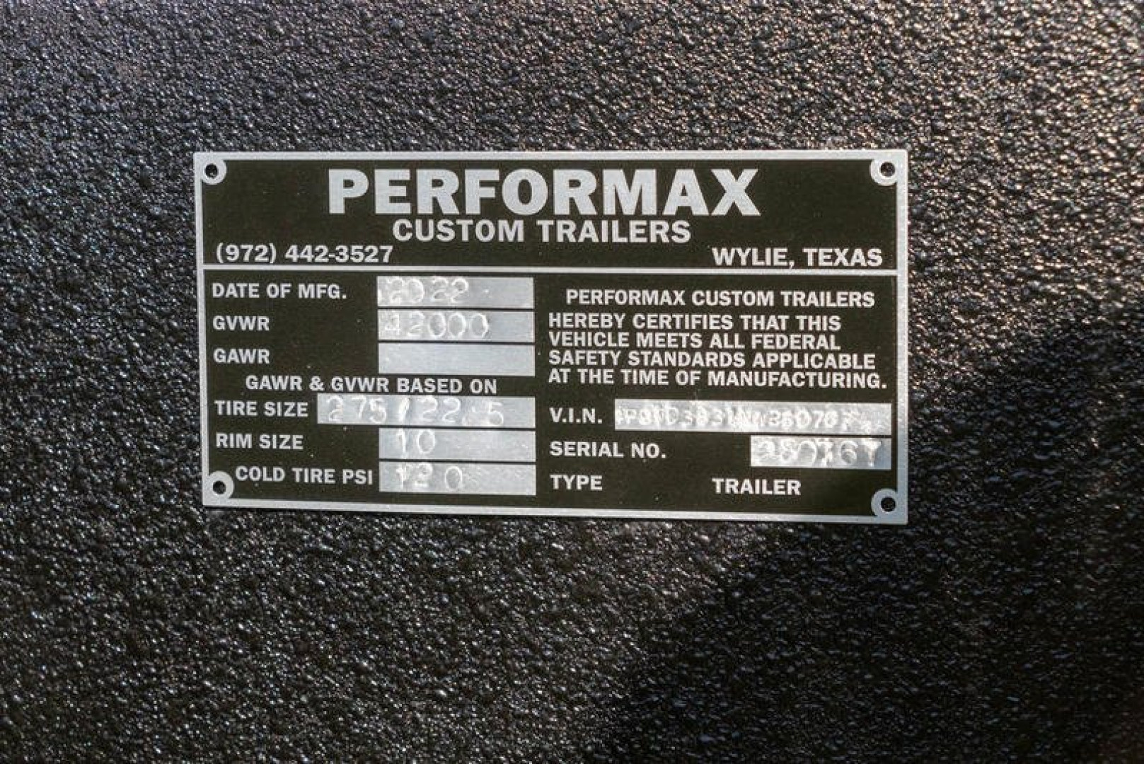 New 2026 38' Performax Race Trailer Lift Gate