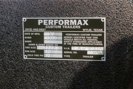 New 2026 38' Performax Race Trailer Lift Gate