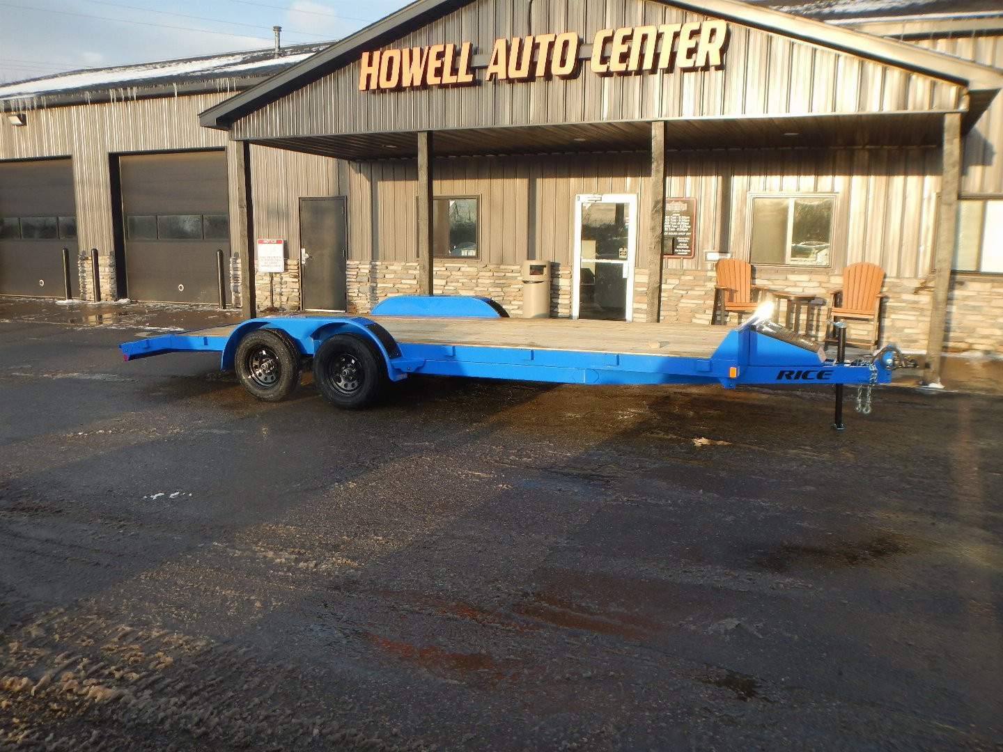 New 2025 Rice Magnum 82" x 18'+2' Car Hauler 7K