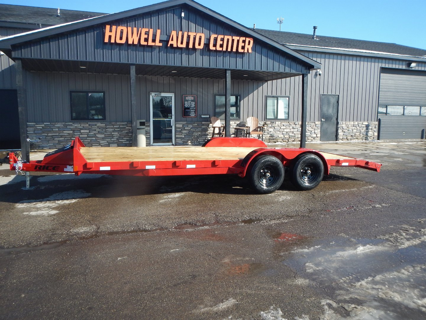 New 2025 Rice Magnum 82" x 18'+2' Car Hauler 7K