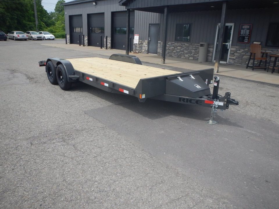 New 2025 Rice Magnum 82" x 18'+2' Car Hauler 10K