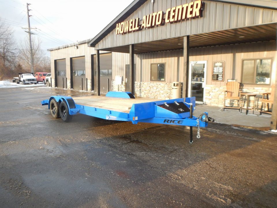 New 2025 Rice Magnum 82" x 18'+2' Car Hauler 10K