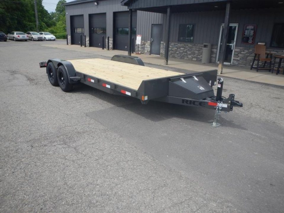 New 2025 Rice Magnum 82" x 18'+2' Car Hauler 10K