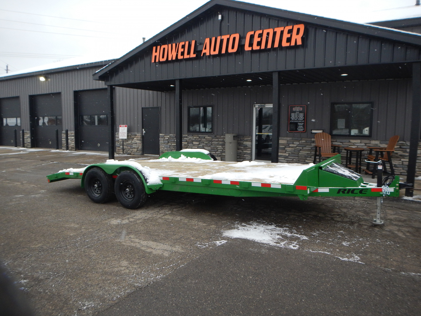 New 2025 Rice Magnum 82" x 18'+2' Car Hauler 10K