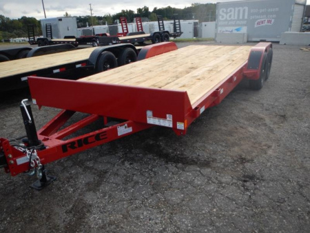 New 2025 Rice Magnum 82" x 18'+2' Car Hauler 10K