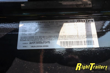 New 2025 8.5X25 BIG TEX EQUIPMENT TRAILER 14GN