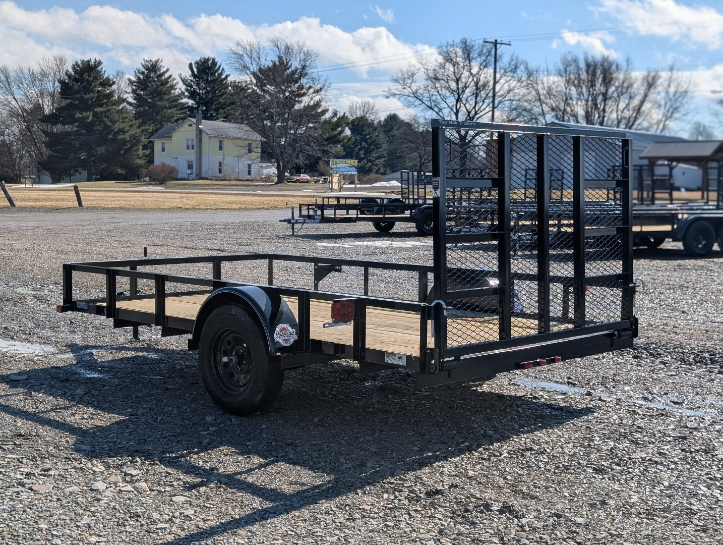 New 2025 Top Hat 77"x12' Utility Trailer