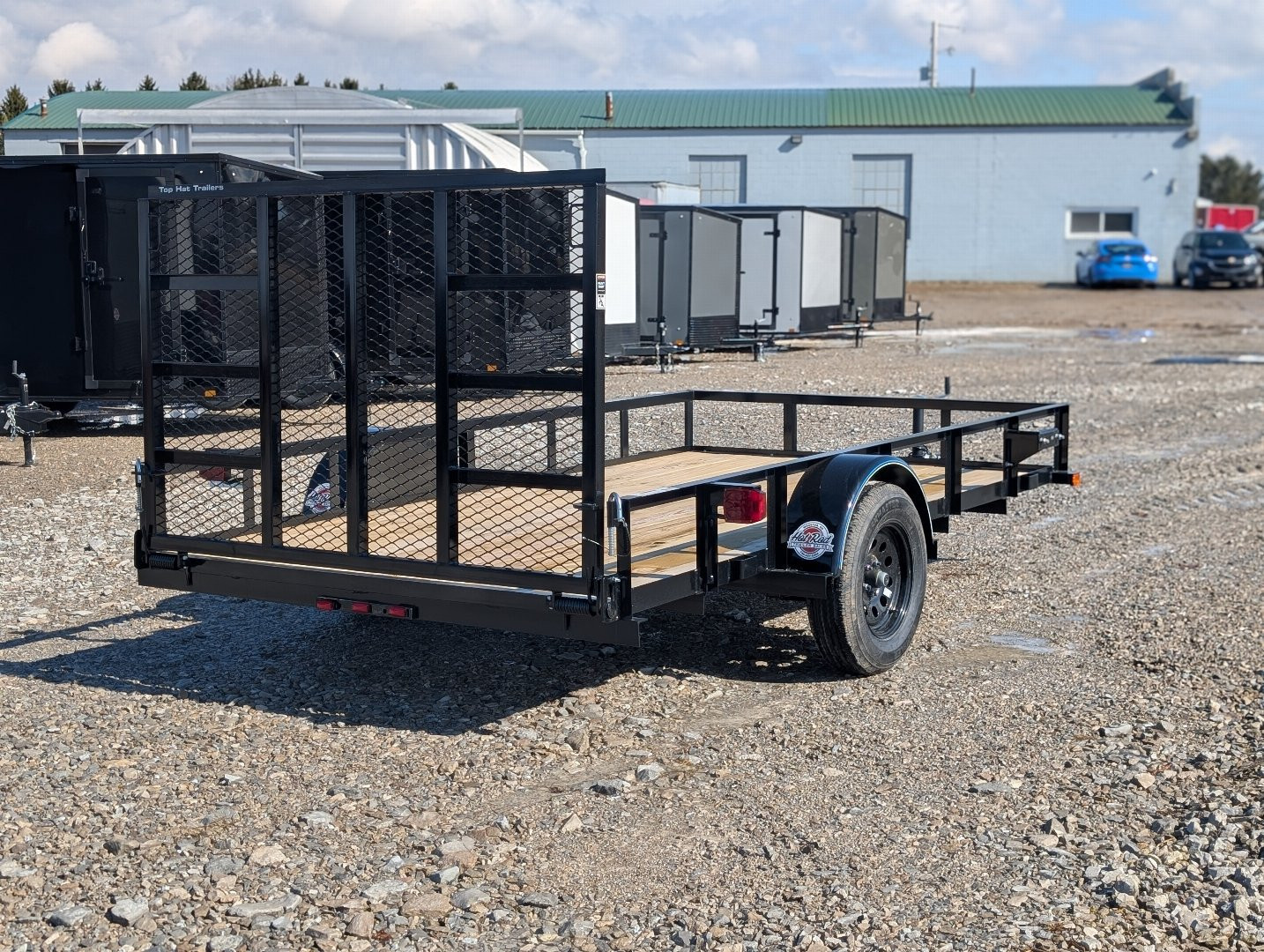 New 2025 Top Hat 77"x12' Utility Trailer