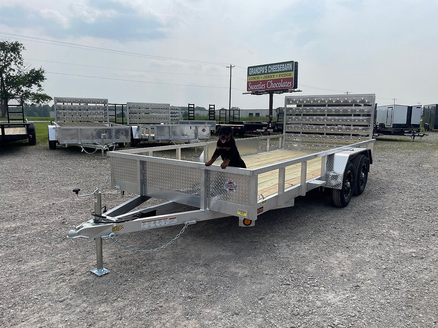 New 2026 QSA 80"x16' Aluminum UTV Trailer