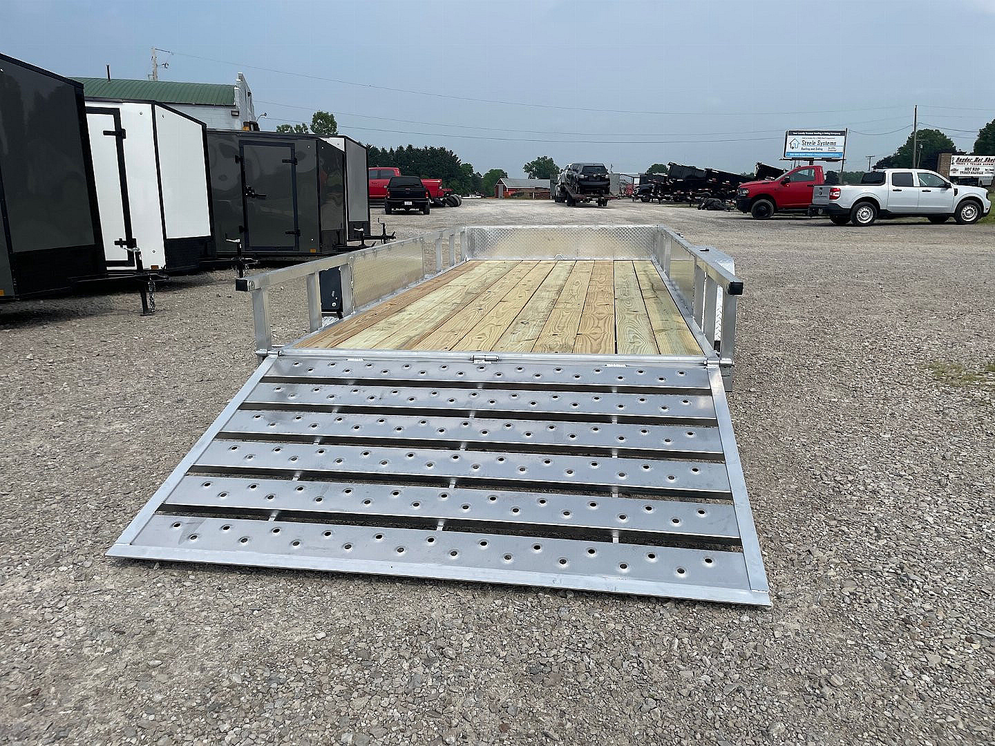 New 2026 QSA 80"x16' Aluminum UTV Trailer
