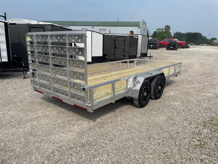 New 2026 QSA 80"x16' Aluminum UTV Trailer