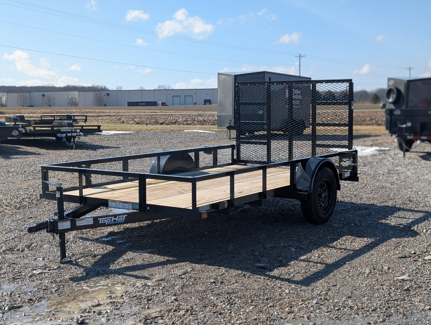 New 2025 Top Hat 77"x12' Utility Trailer