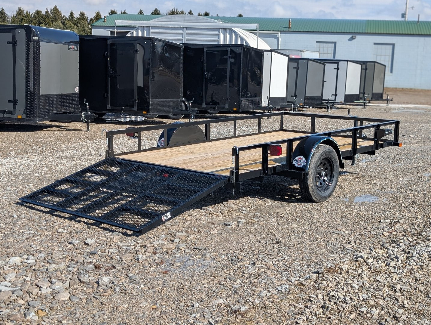 New 2025 Top Hat 77"x12' Utility Trailer