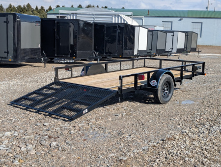 New 2025 Top Hat 77"x12' Utility Trailer