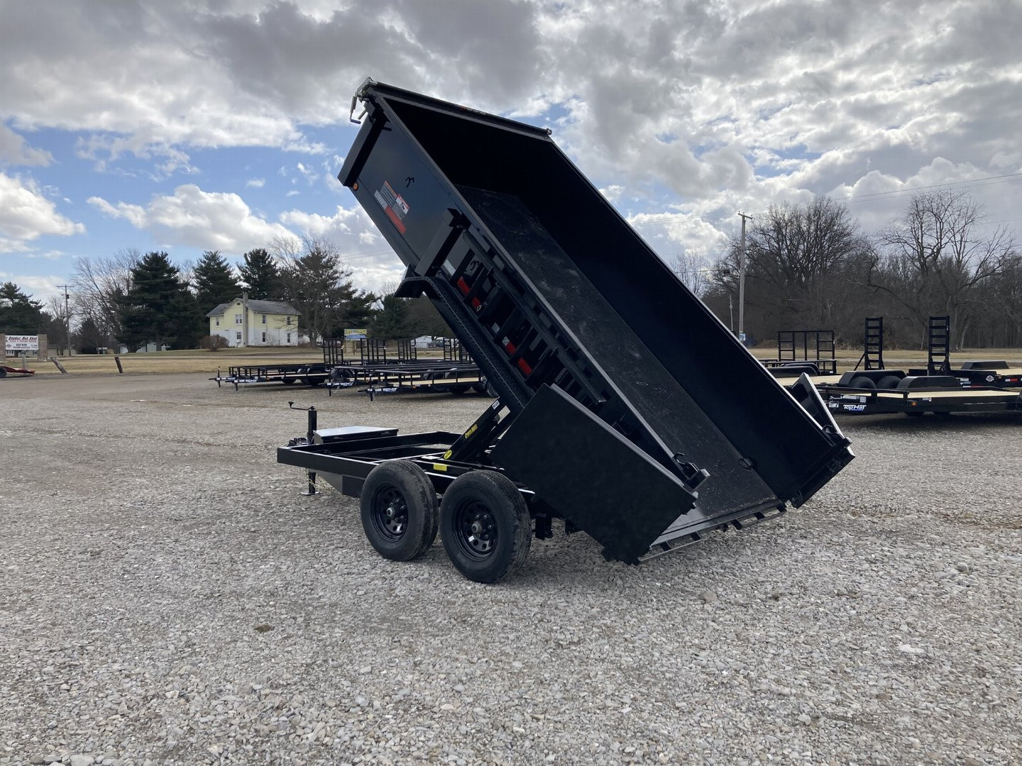 New 2025 Top Hat 77"x12' Dump Trailer