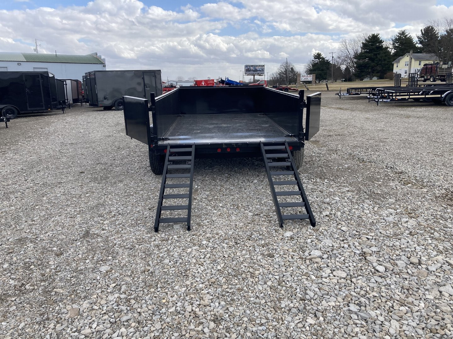 New 2025 Top Hat 77"x12' Dump Trailer