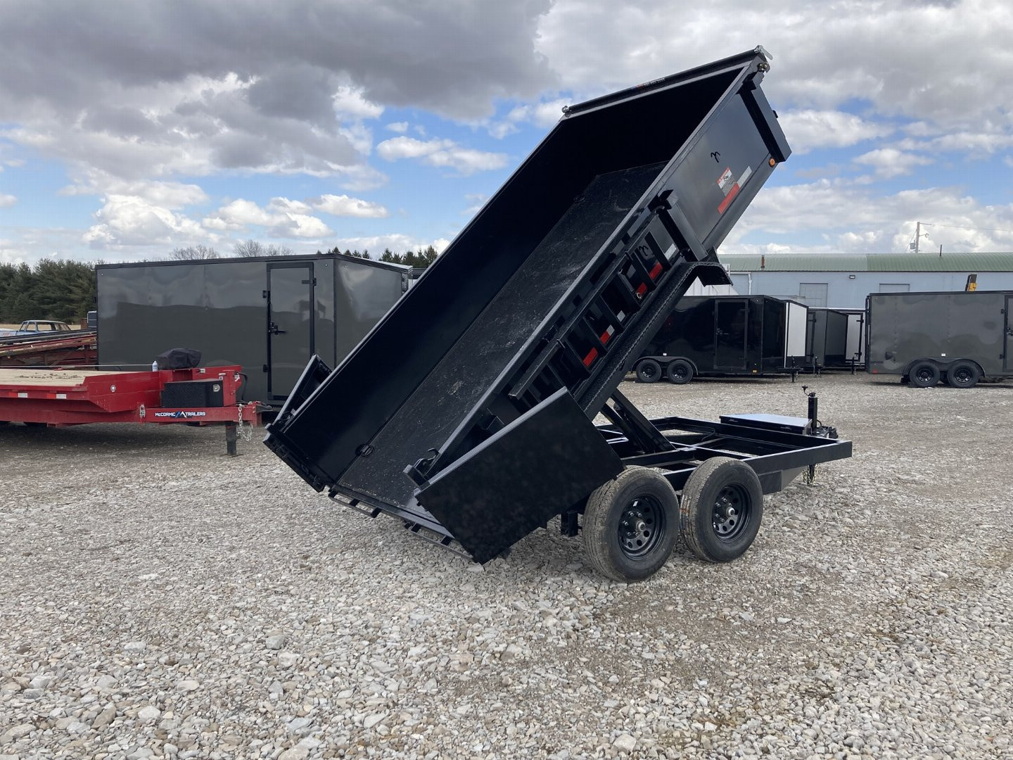 New 2025 Top Hat 77"x12' Dump Trailer