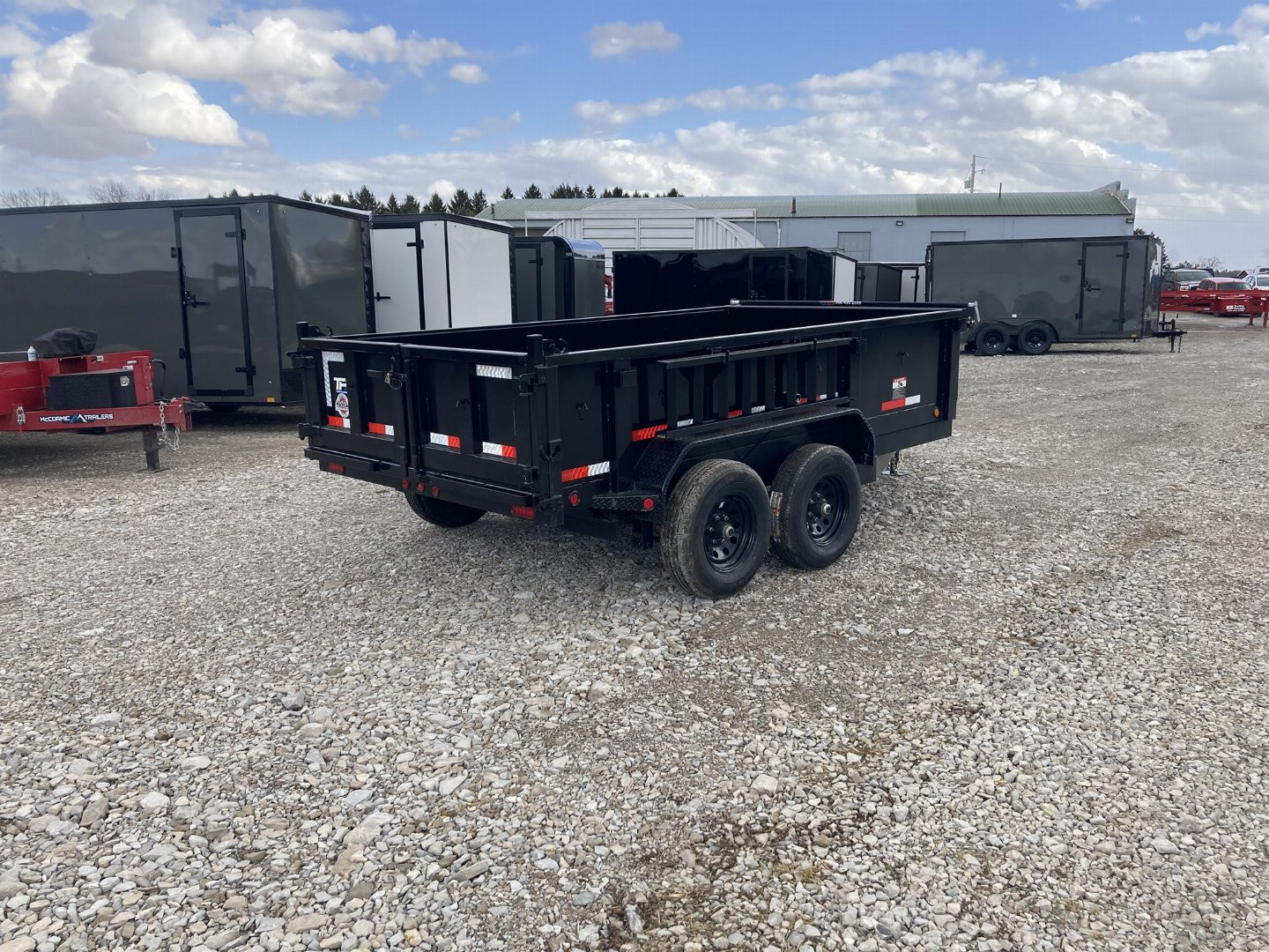 New 2025 Top Hat 77"x12' Dump Trailer