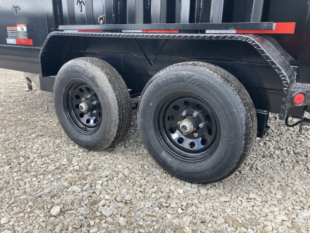 New 2025 Top Hat 77"x12' Dump Trailer