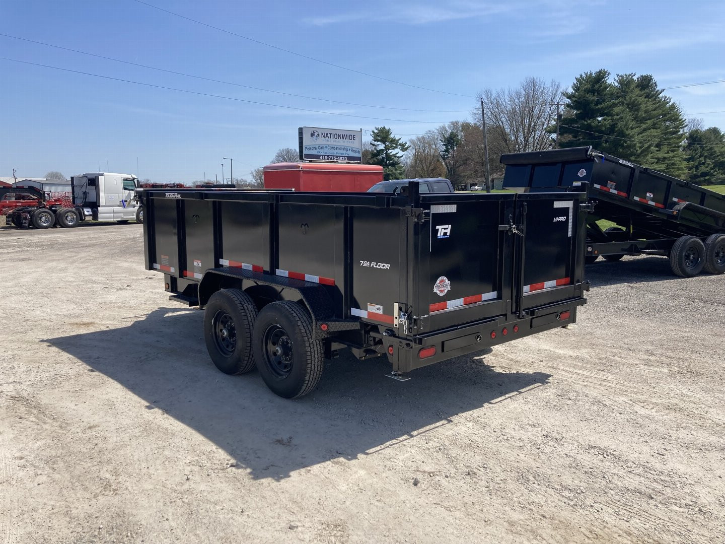 New 2026 Top Hat 7x14' Dump Trailer - 3' Sides