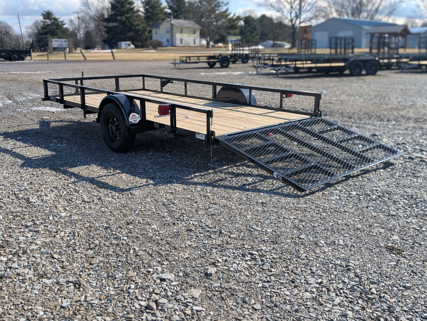 New 2025 Top Hat 77"x14' Utility Trailer