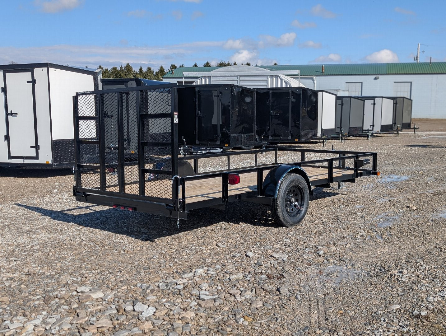 New 2025 Top Hat 77"x14' Utility Trailer